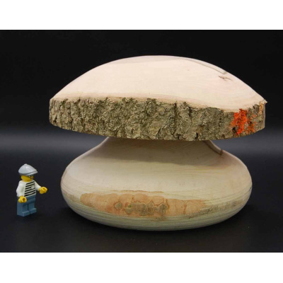 Pilzhälfte 13cm (zum stellen oder aufhängen)